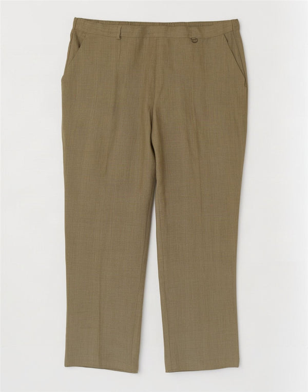 Marks & Spencer Dame tilspidsede fritidsbukser UK 18 XL W38 L28 Khaki