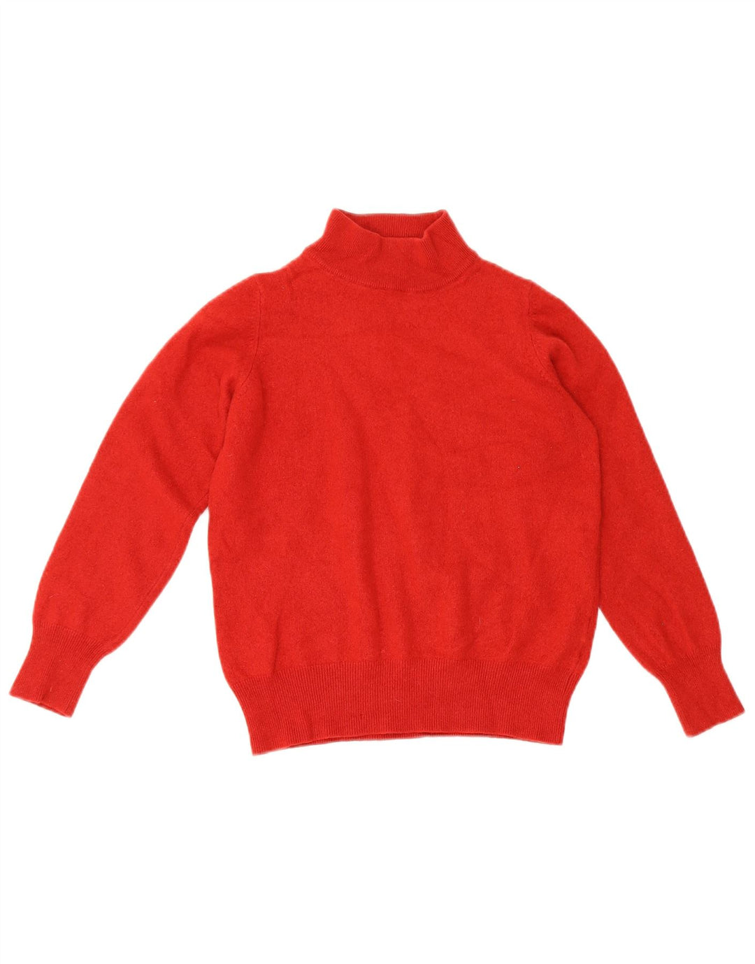 Marks & Spencer Dame Crop Turtle Neck Jumper Sweater UK 16 Large Red