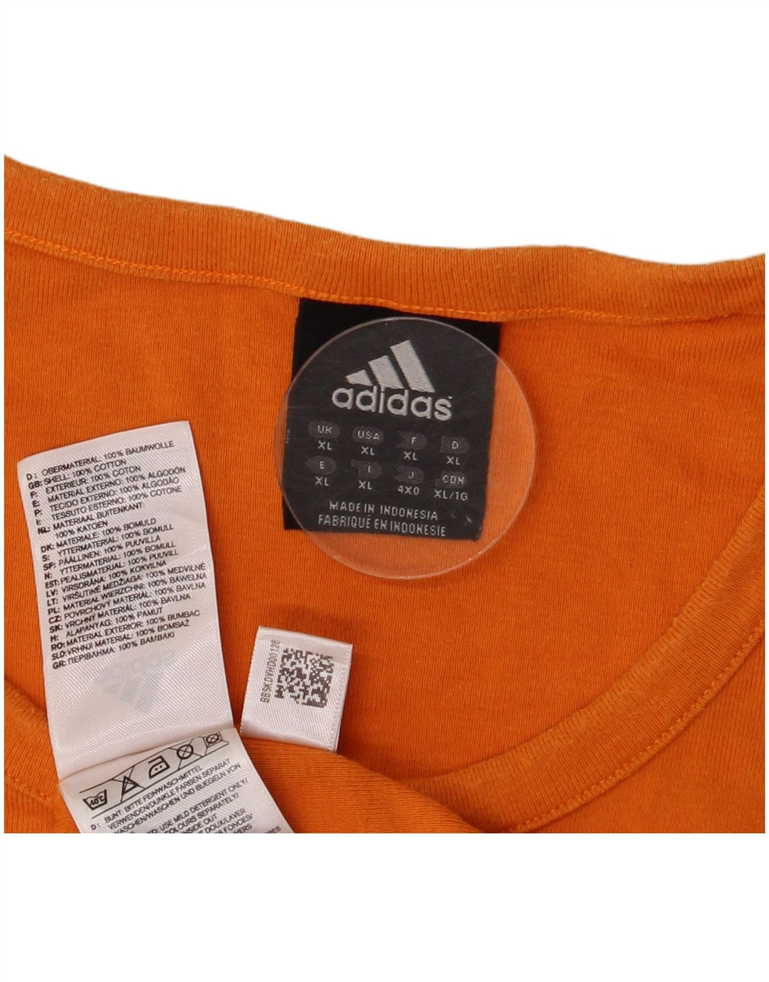 Adidas Herre Grafisk Vest Top XL Orange Bomuld