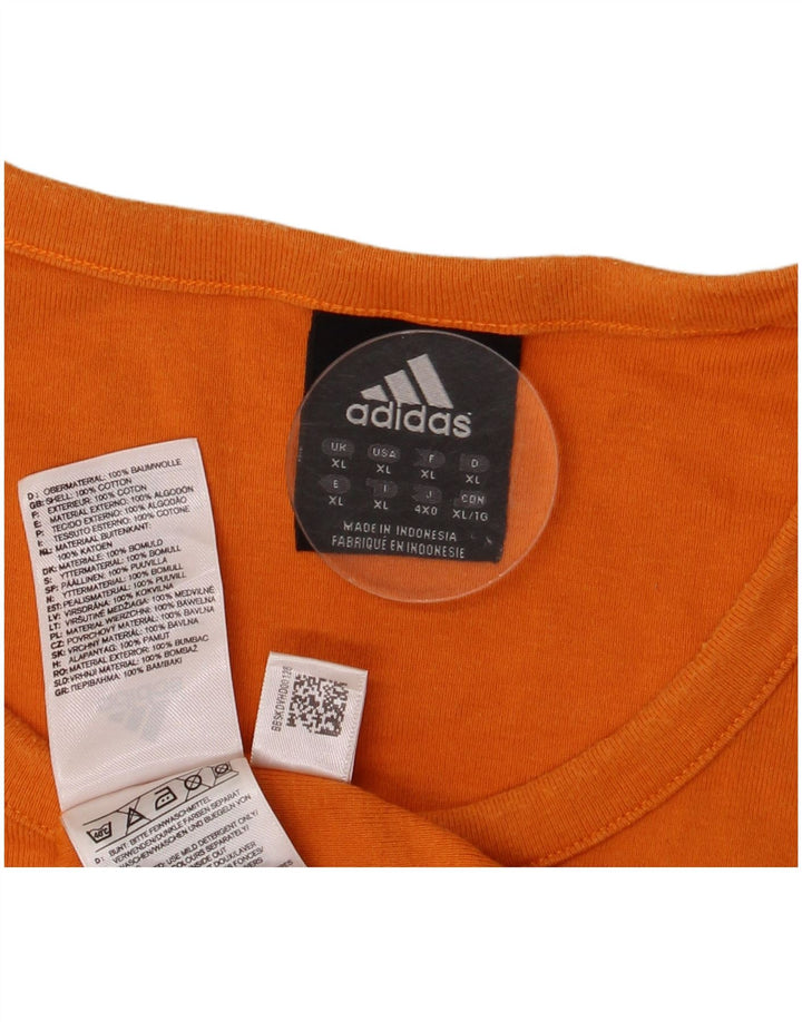 Adidas Herre Grafisk Vest Top XL Orange Bomuld