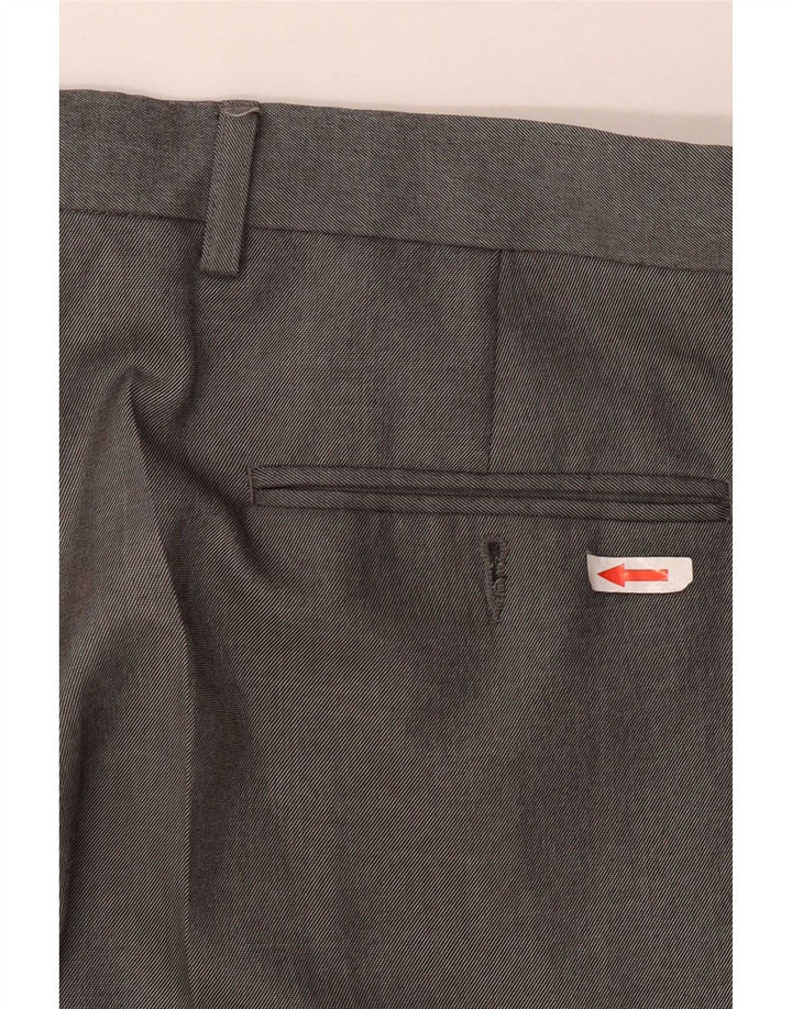 Marks & Spencer Herre Pegged Suit Bukser W36 L31 Grå Polyester