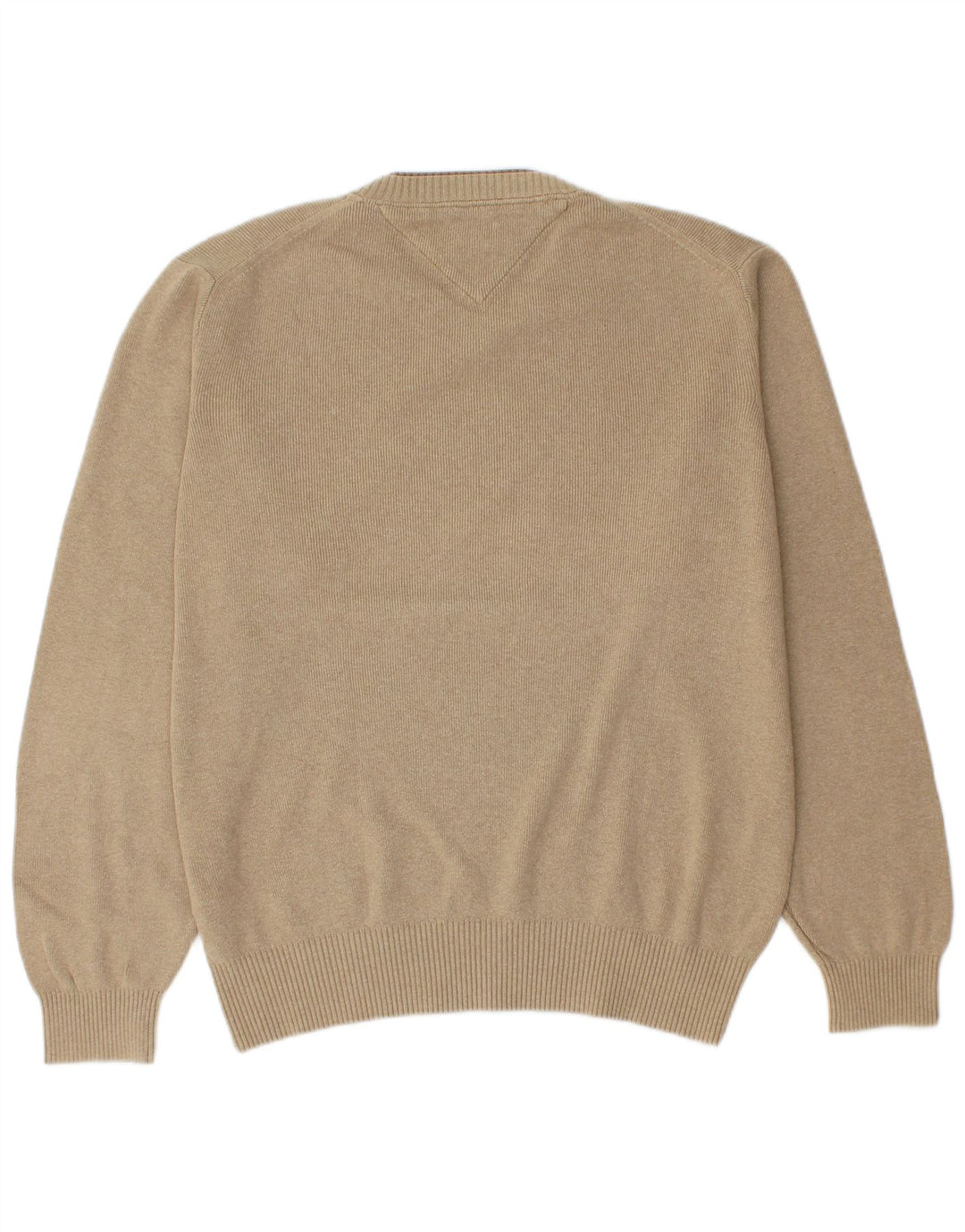 Tommy Hilfiger Herre V-hals sweater Medium Beige Bomuld