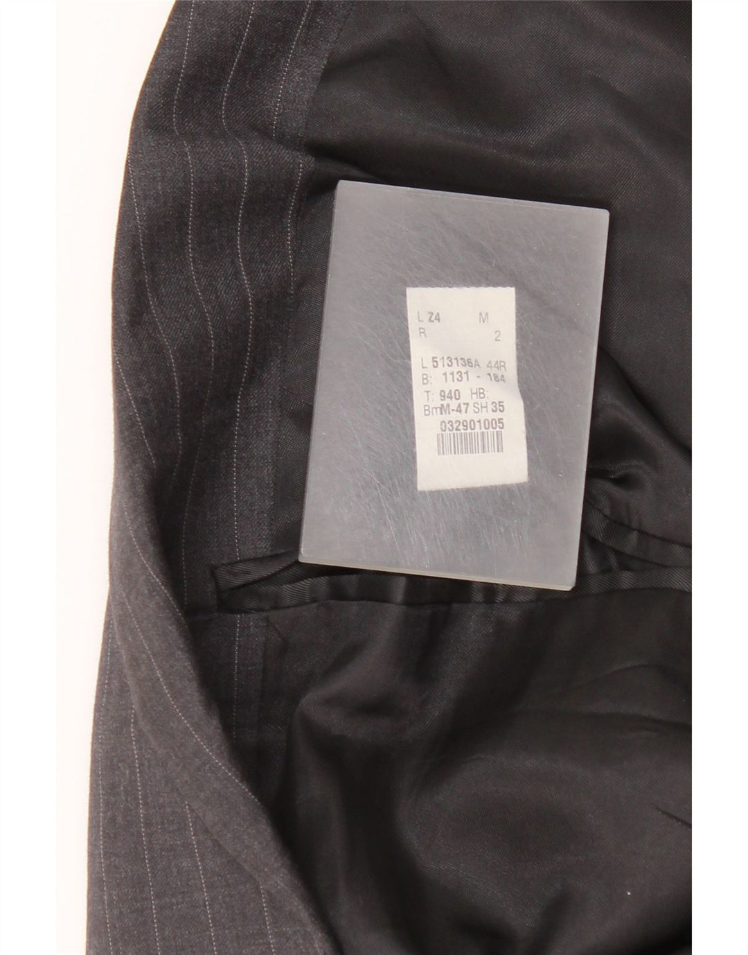 Ralph Lauren Herre 2-knaps blazerjakke UK 44 XL Grå nålestribet uld