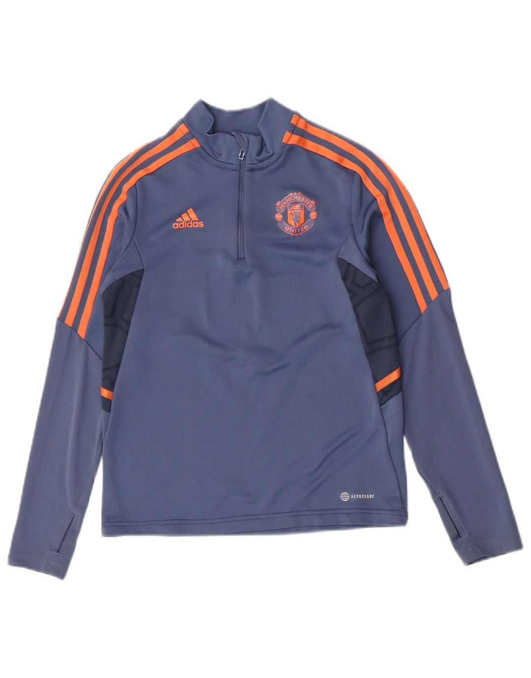 Adidas Boys Manchester United Pullover Træningsdragt Top 11-12 år Blå