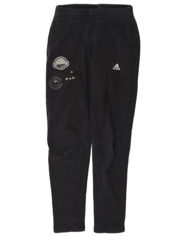 Adidas Boys Graphic Tracksuit Bukser 11-12 år Sort