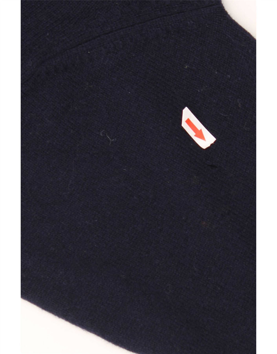 Musto Herre Zip Neck Jumper Sweater Stor Marineblå Lammeuld