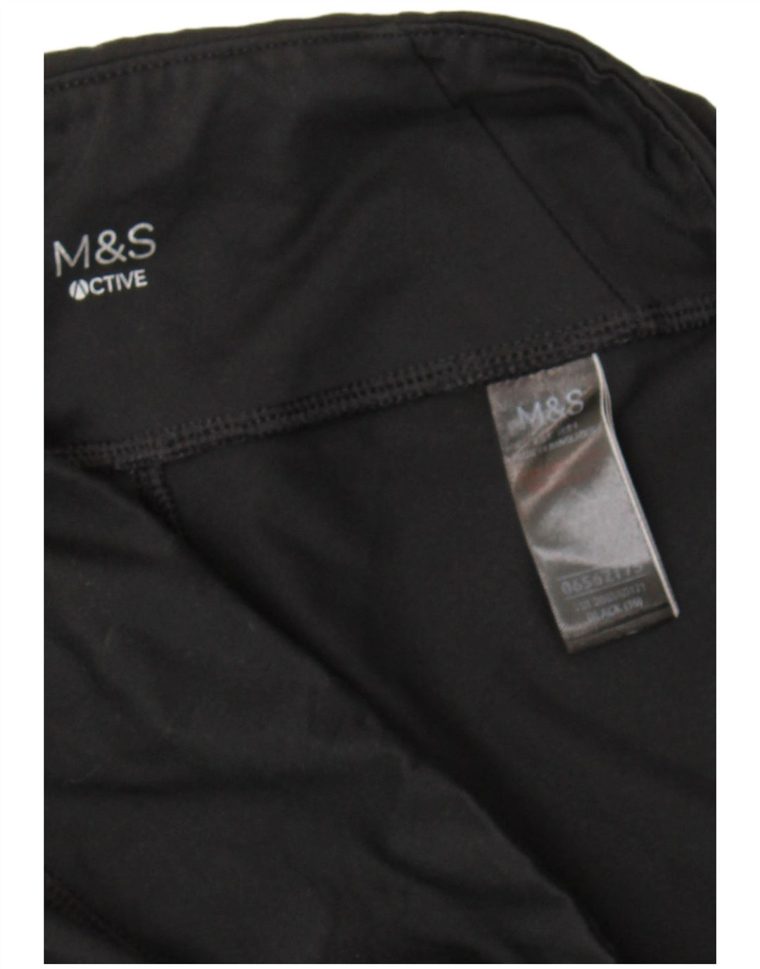 Marks & Spencer Dame Capri Leggings UK 16 Large Black Polyester Sports