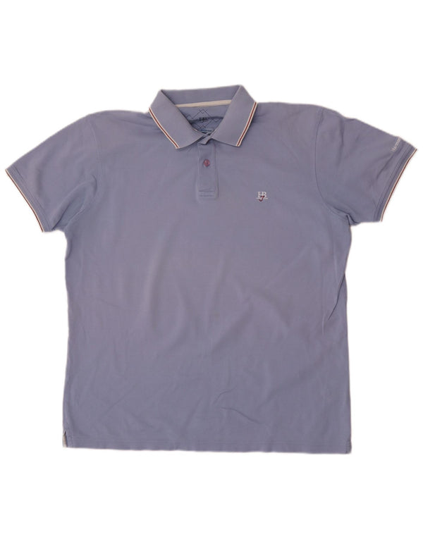 Harmont & Blaine herre poloshirt 2XL blå bomuld