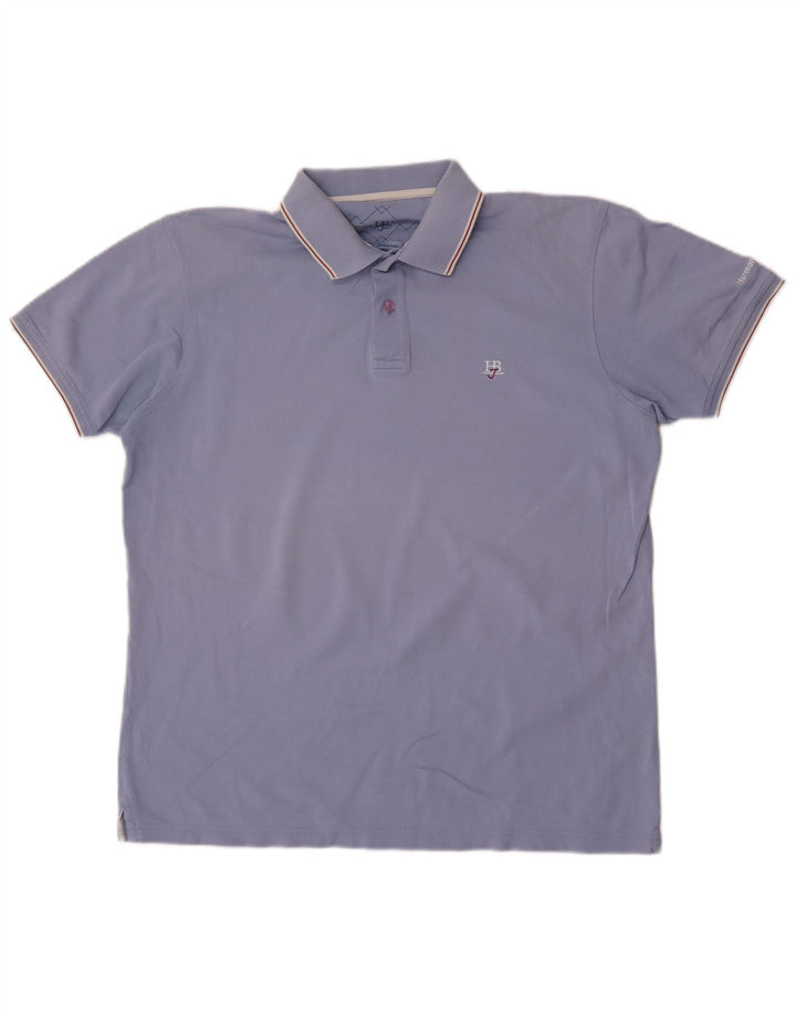 Harmont & Blaine herre poloshirt 2XL blå bomuld
