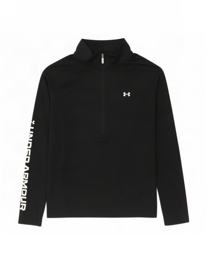Under Armour Dame Grafisk Pullover Træningsdragt Top UK 12 Medium Black