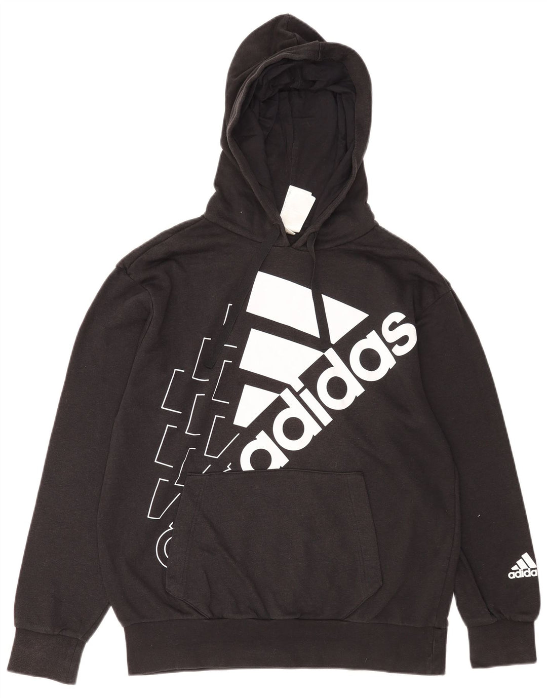 Adidas Grafisk hættetrøje til mænd mellem sort bomuld