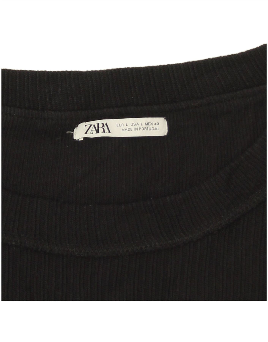Zara Herre Grafisk T-Shirt Top Stor Sort