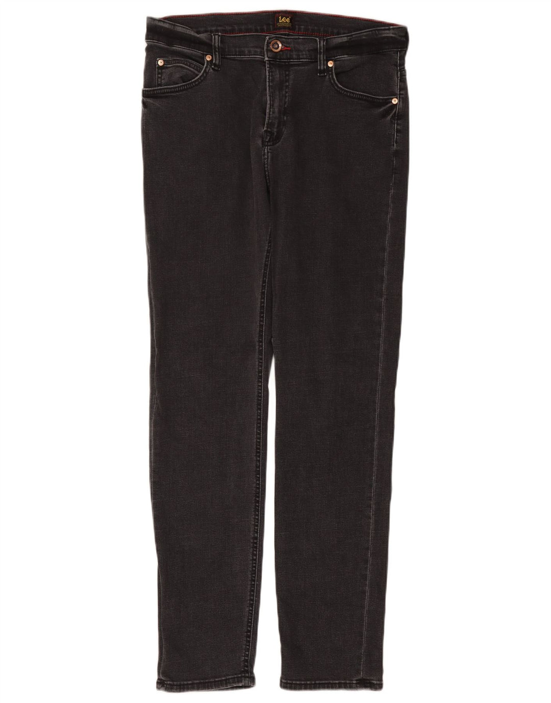 LEE Herre Rider Straight Jeans W32 L32 Grå Bomuld