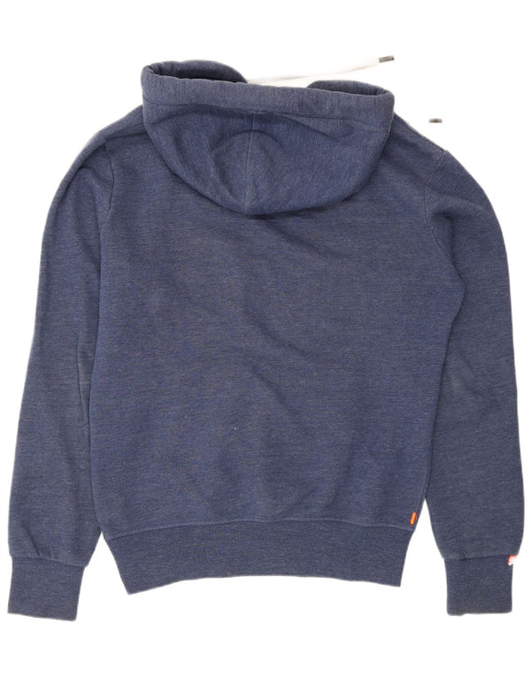 Superdry Regular Fit hættetrøje til mænd, lille blå bomuld