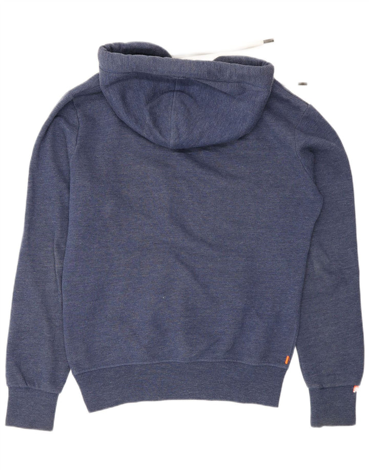 Superdry Regular Fit hættetrøje til mænd, lille blå bomuld