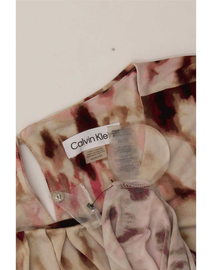 Calvin Klein Damebluse Top UK 12 Medium Multicolored Tie Dye