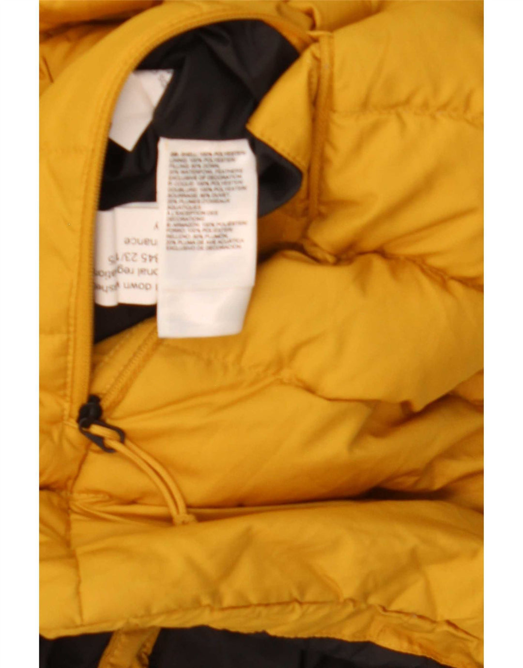 The North Face Herre Hooded Padded Jacket UK 40 Large Yellow Polyester