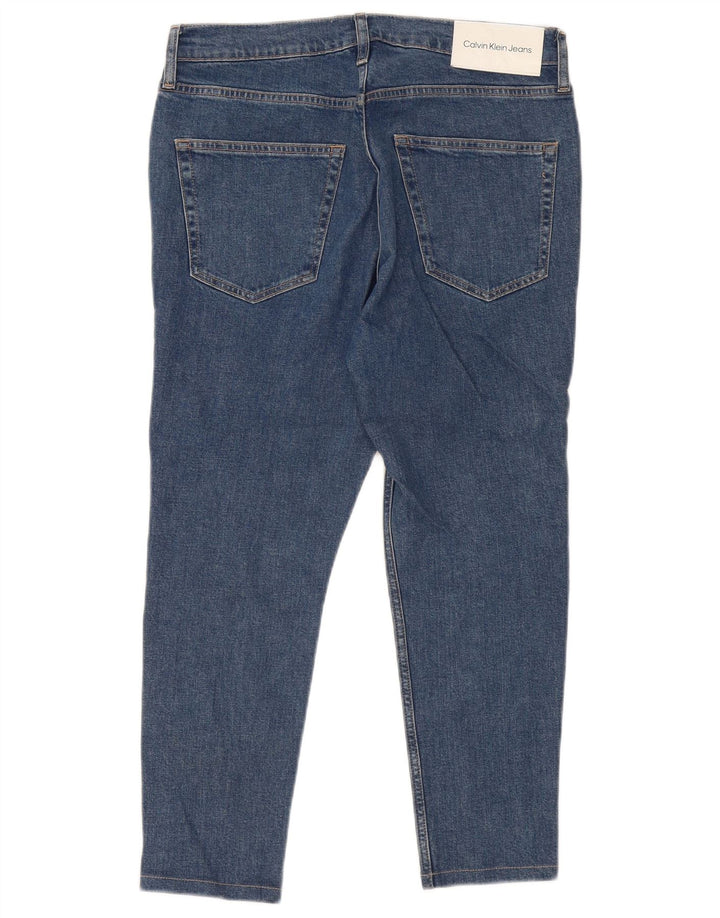 Calvin Klein herre cropped jeans W32 L25 blå bomuld