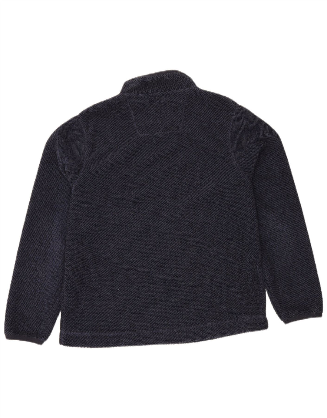 Weird Fish Herre Zip Neck Sweatshirt Jumper Large Navy Blue Polyester