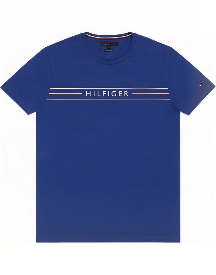 Tommy Hilfiger Herre grafisk T-shirt top mellemblå bomuld