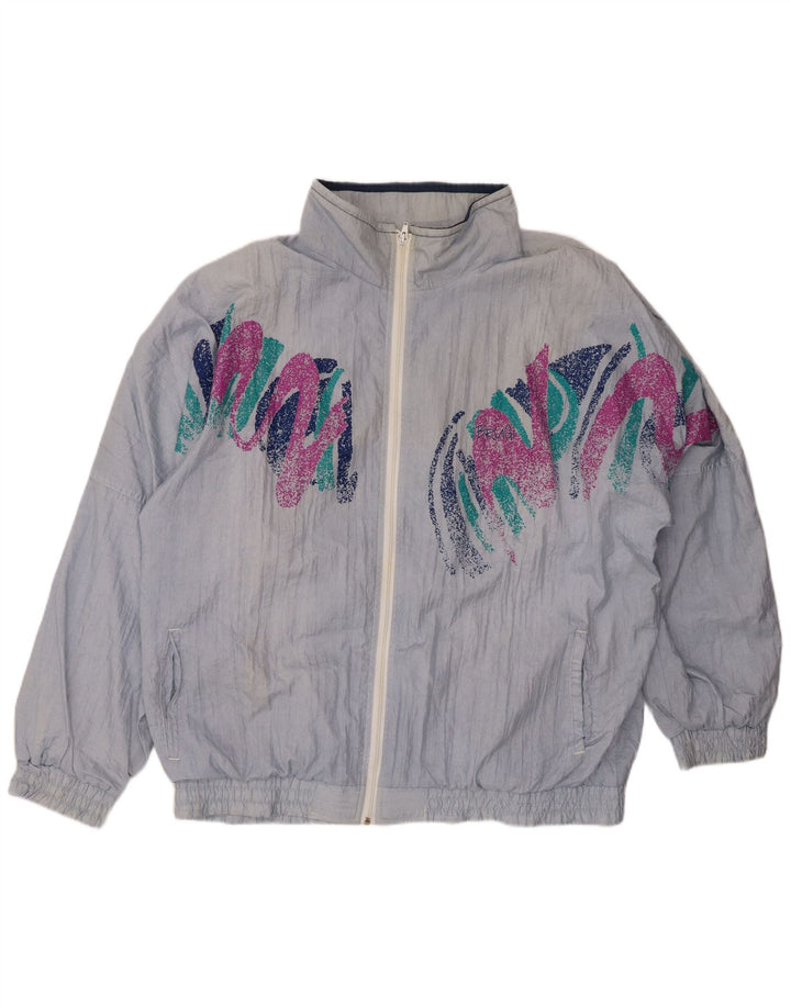 BRUGI Herre Loose Fit Grafisk træningsdragt Topjakke XL Blå Polyester