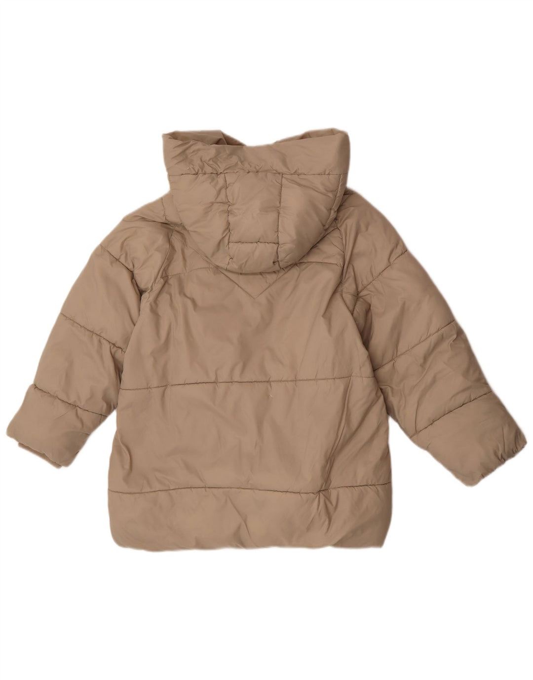 Zara Polstret hættejakke til piger 11-12 år Beige polyester