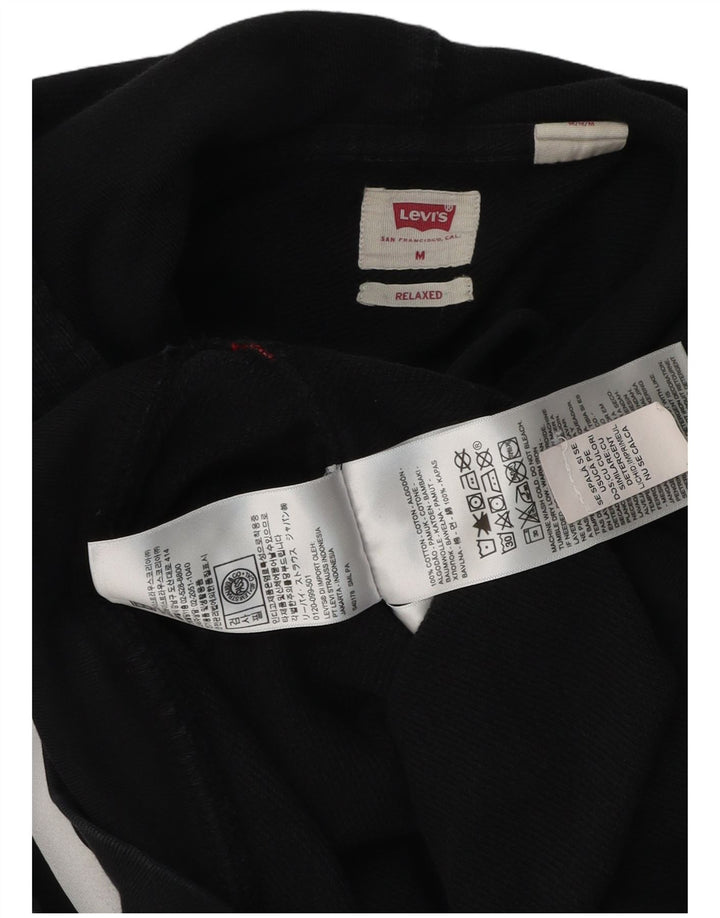 Levi's Grafisk hættetrøje til mænd mellem sort bomuld