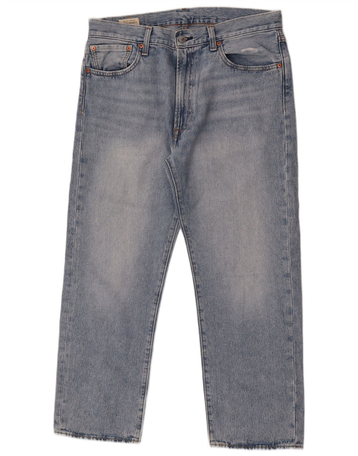 LEVI'S Herre 551 Straight Jeans W33 L27 Blå Bomuld