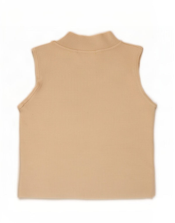 Zara Girls Vest Tank Top 13-14 År Beige Viscose