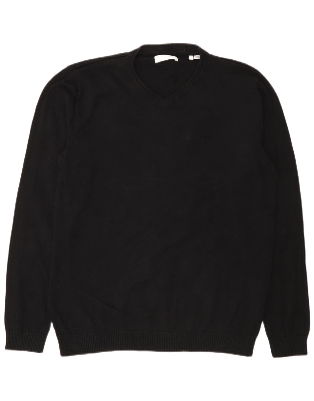 Jack & Jones Herre V-hals sweater Stor sort bomuld