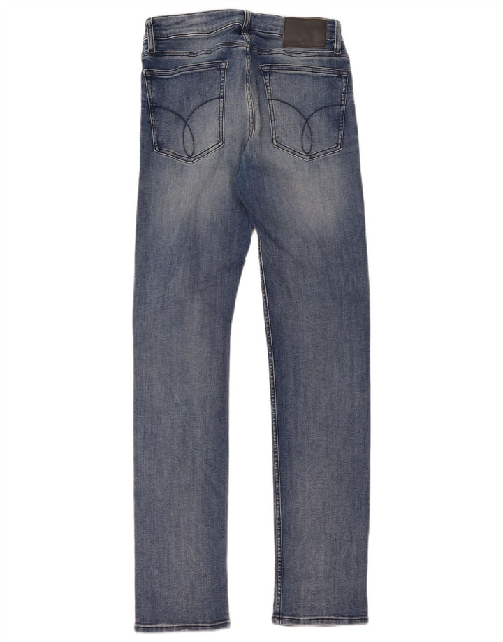 Calvin Klein Dame Slim Jeans W29 L32 Blå Bomuld