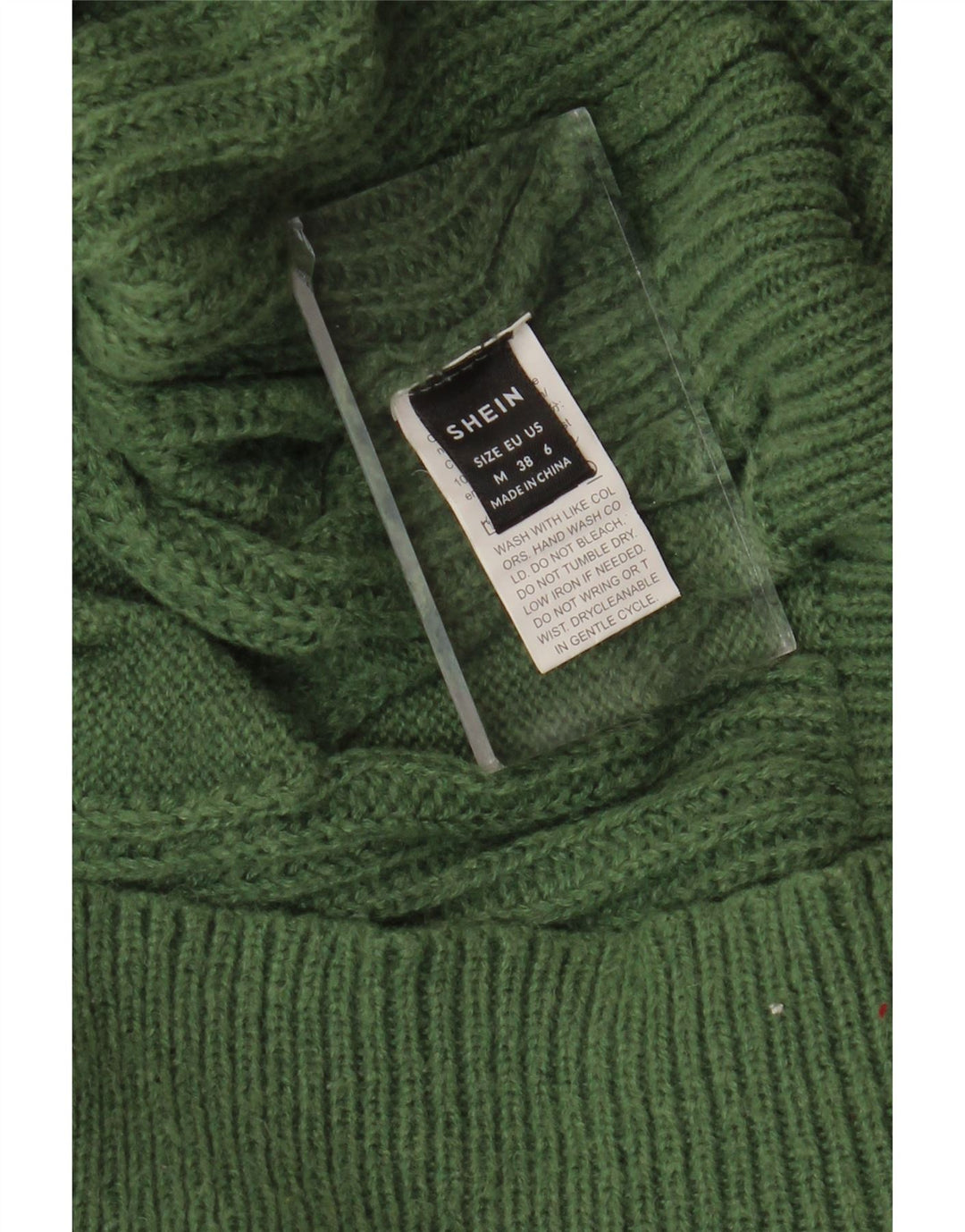 SHEIN Dame Oversized rullehals sweater UK 14 Medium Green