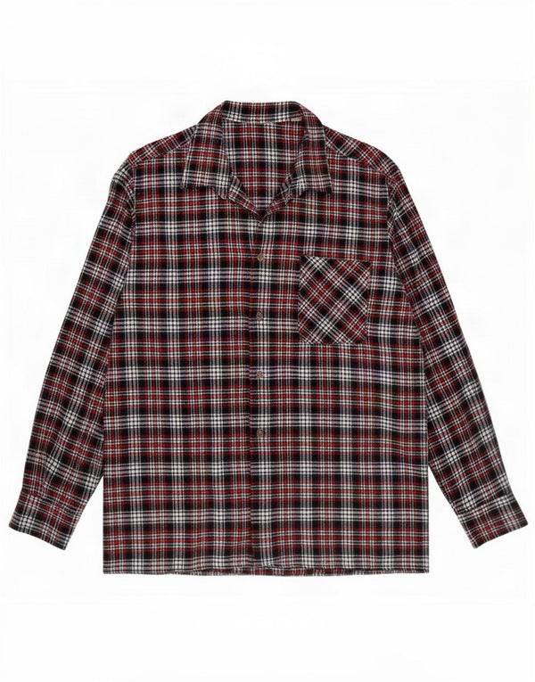 Vintage herre flannelskjorte str. 43 Stor flerfarvet tern