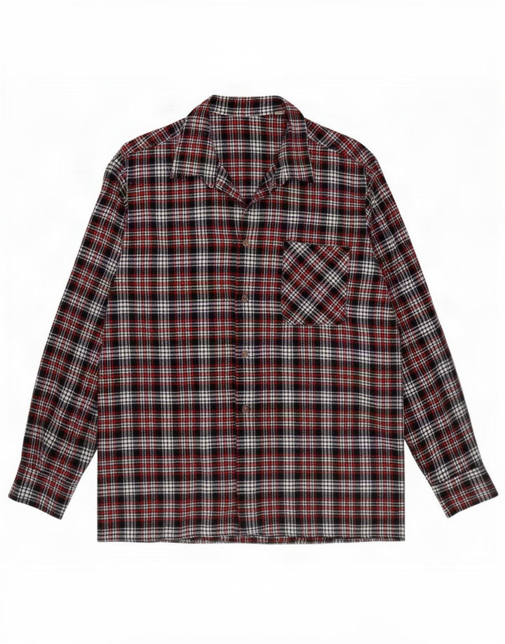 Vintage herre flannelskjorte str. 43 Stor flerfarvet tern