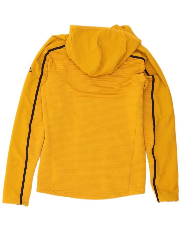 Adidas Hættetrøje med lynlås til mænd Lille gul polyester