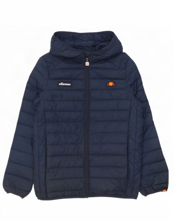 Ellesse Herre hættepolstret jakke UK 36 Small Navy Blue Polyester