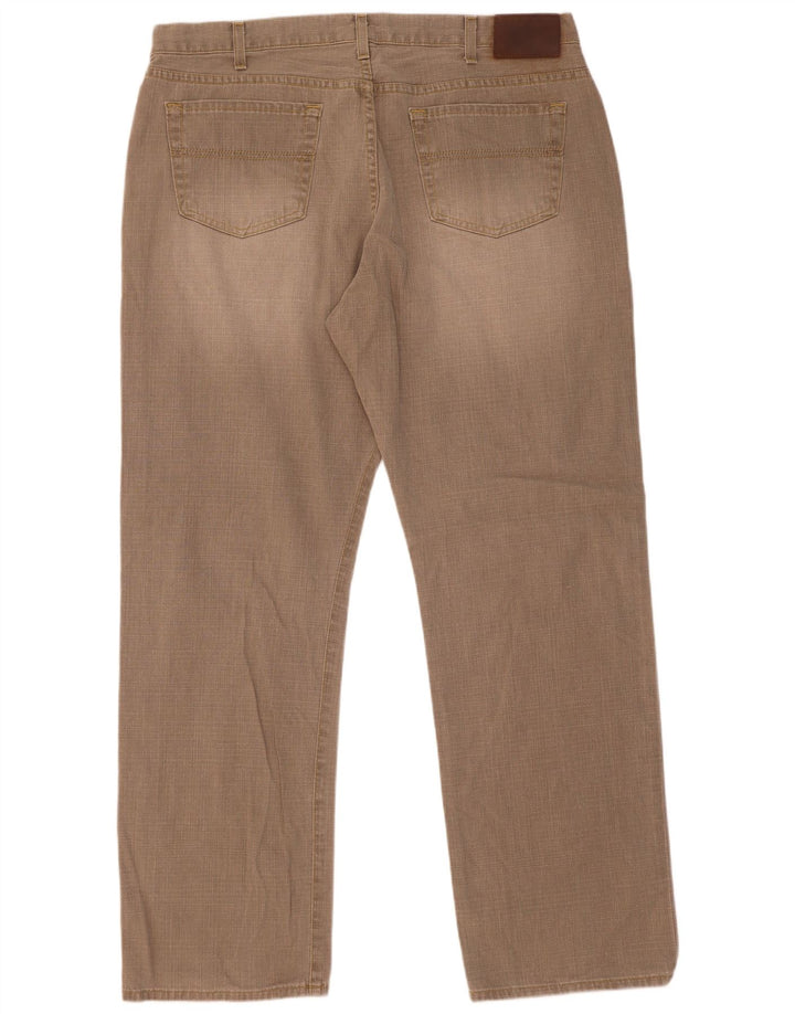 Marks & Spencer Straight Jeans til mænd W40 L33 Khaki Bomuld