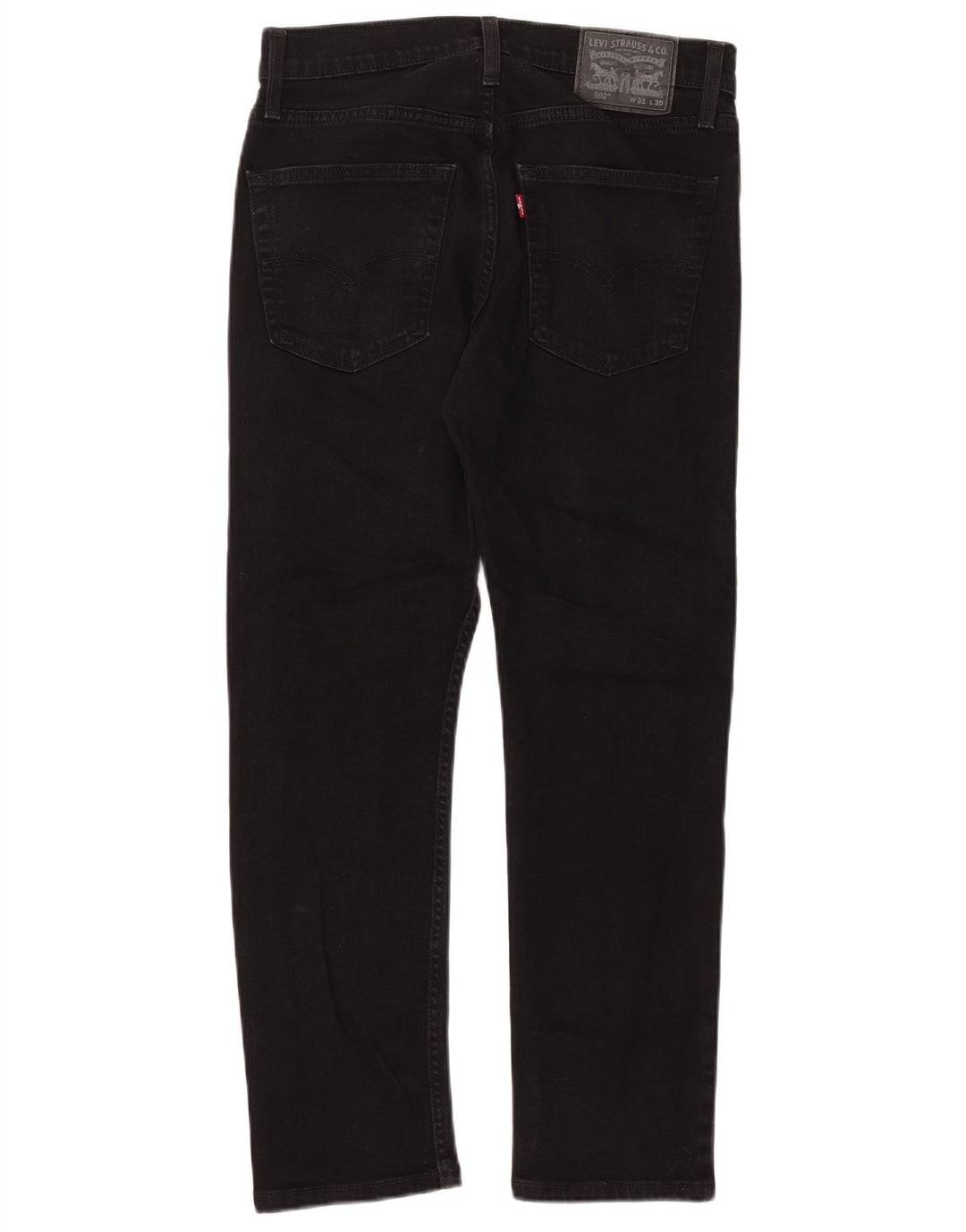 Levi's Herre 502 tilspidsede jeans W31 L27 sort bomuld