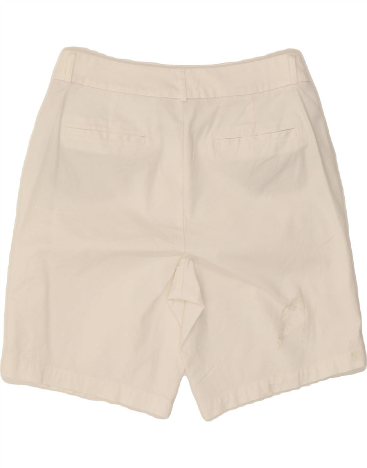 DOCKERS Womens Petite Casual Shorts US 8 Medium W30  White Cotton Vintage Dockers and Second-Hand Dockers from Messina Hembry 