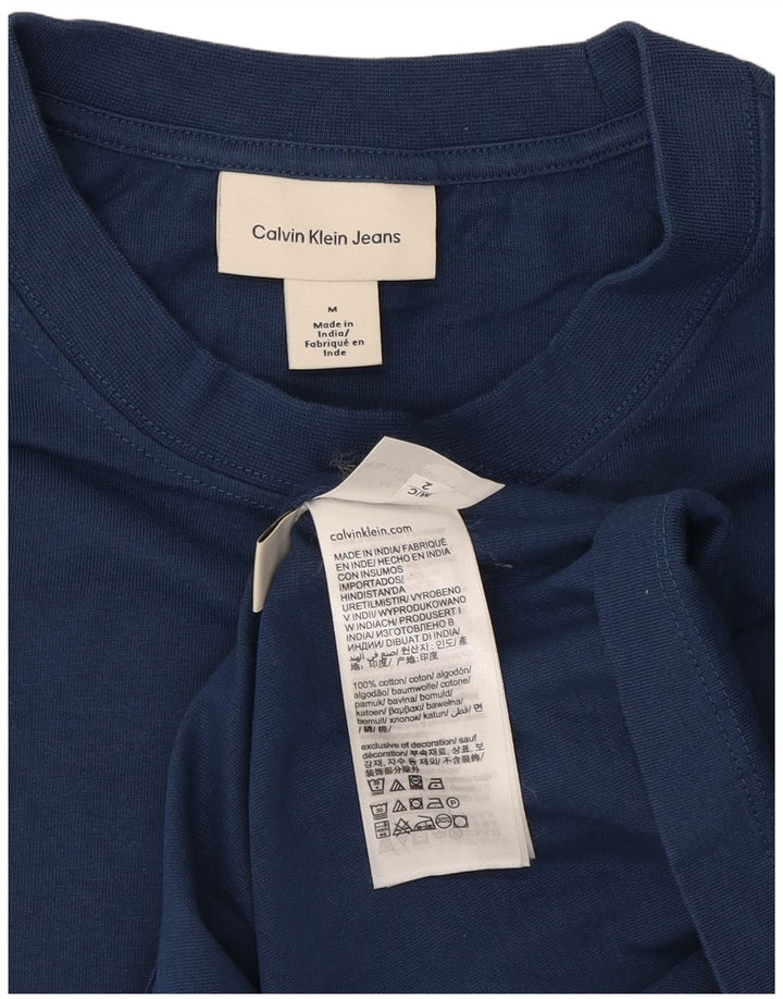 Calvin Klein Jeans Herre T-shirt Top Medium Marineblå Bomuld