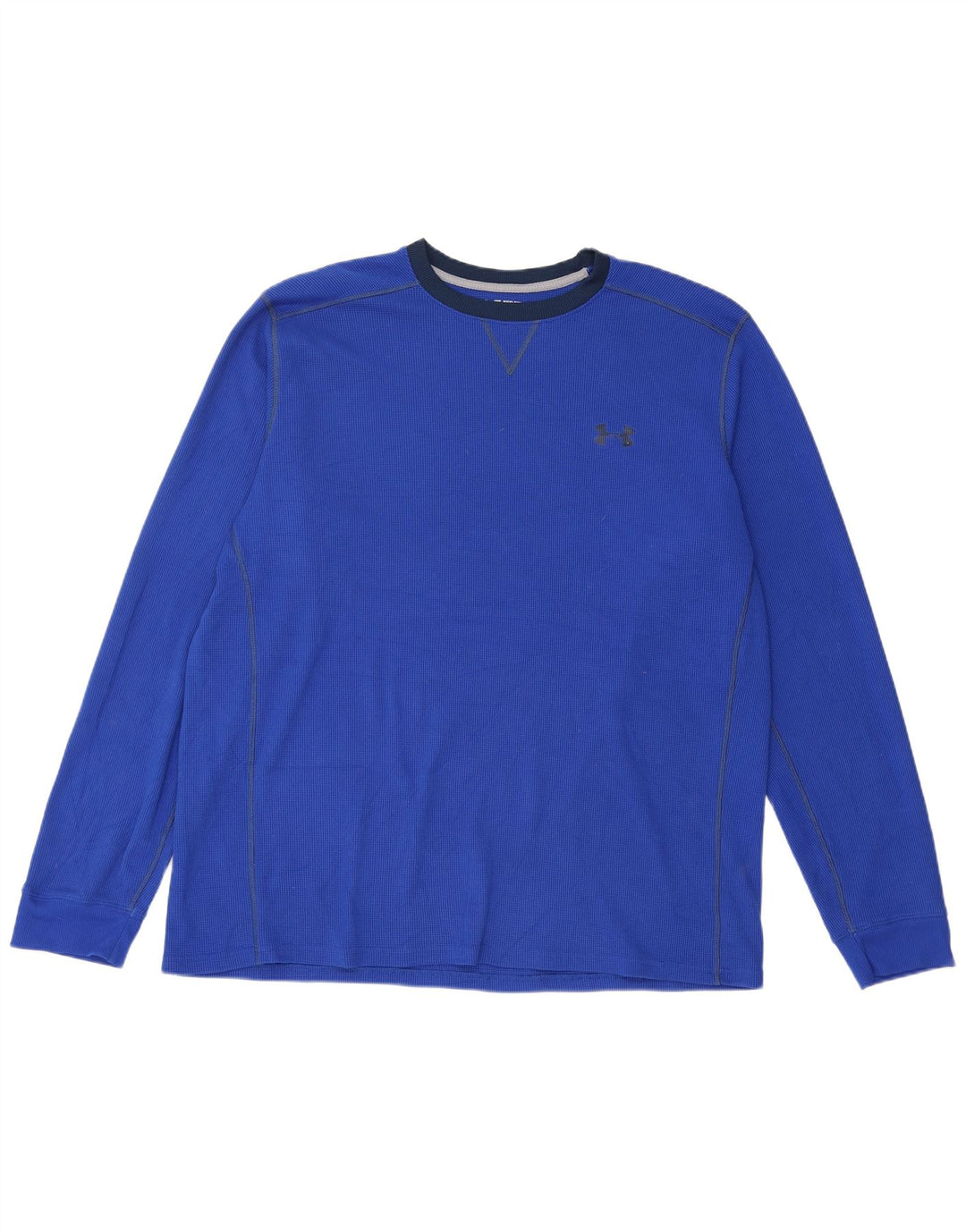 Under Armour Herre Cold Gear Top Langærmet 2XL Blå Polyester