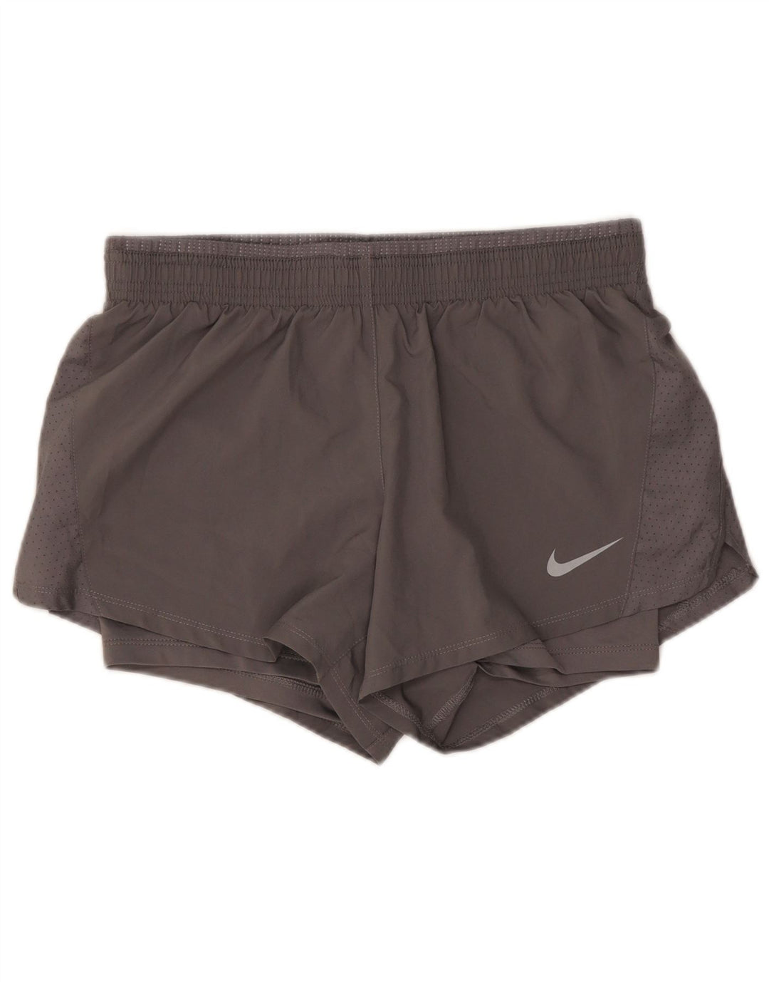Nike Dame Dri Fit Sport Shorts UK 10 Small Grå