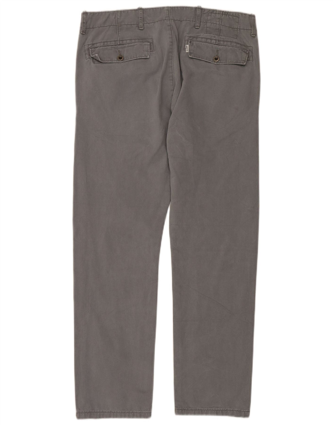 LEVI'S Lige Chinobukser til mænd W33 L30 Grå bomuld