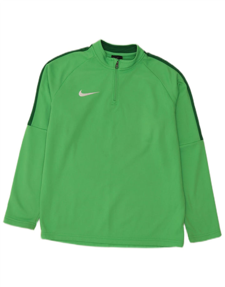Nike Boys Dri Fit Pullover Træningsdragt Top 12-13 år Stor Grøn