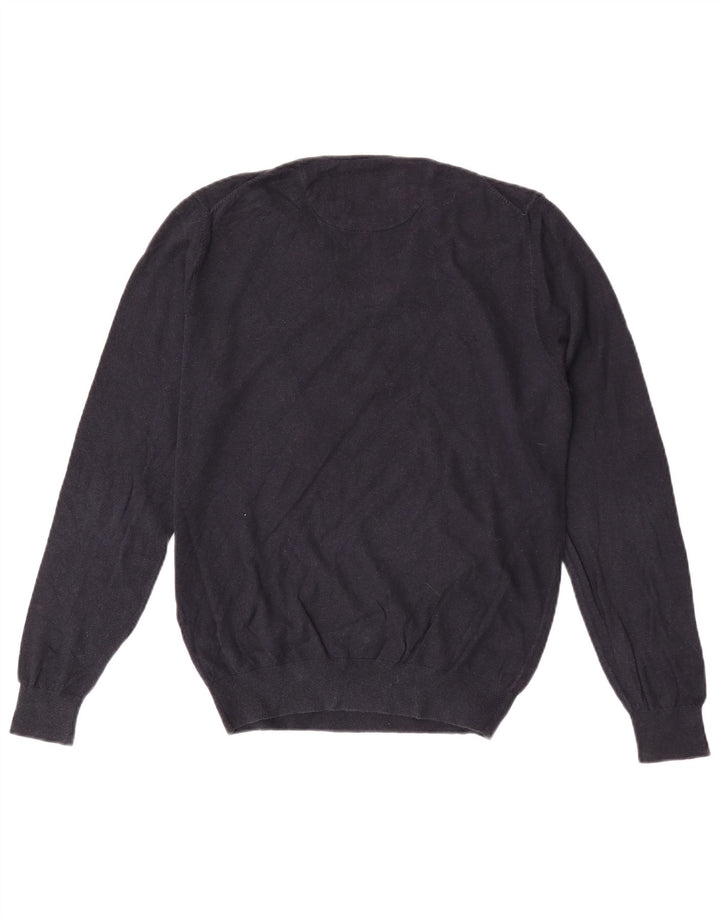 Massimo Dutti Herre V-hals sweater Medium Marineblå Bomuld