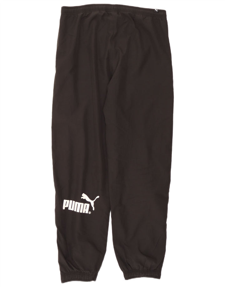 Puma Drenge Træningsdragt Bukser Joggers 15-16 År Sort Polyester