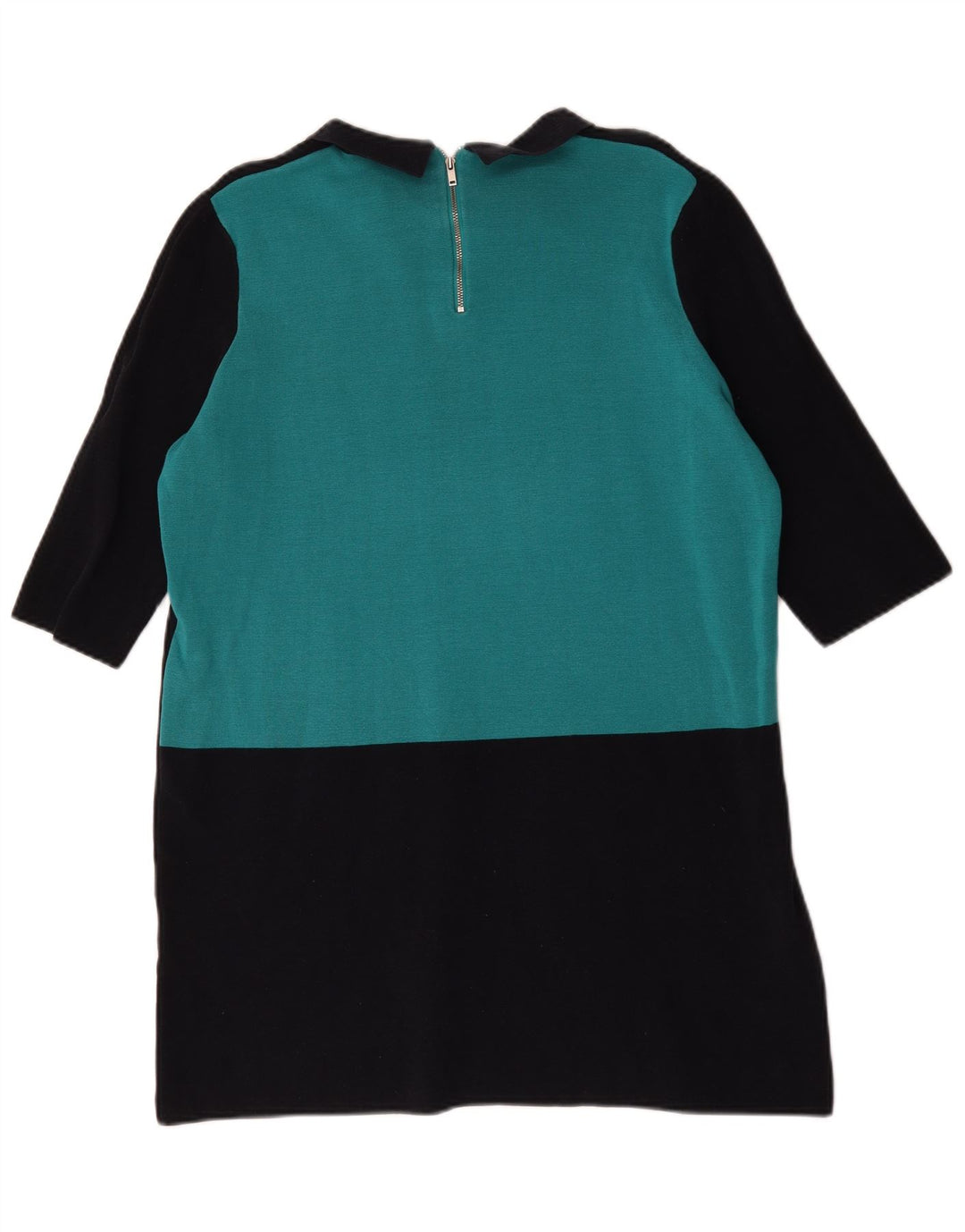 Cos Womens Shift Dress UK 16 Large Black Colourblock Bomuld
