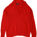 CHAPS Dame V-hals sweater UK 18 XL Rød Bomuld