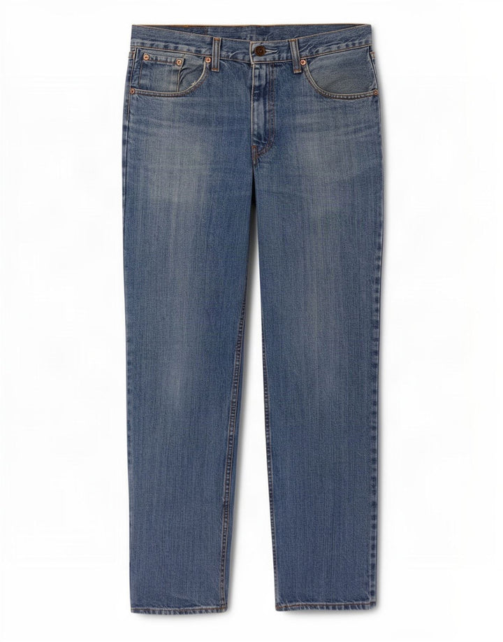 Levi's Herre 630 Straight Jeans W33 L32 Blå Bomuld