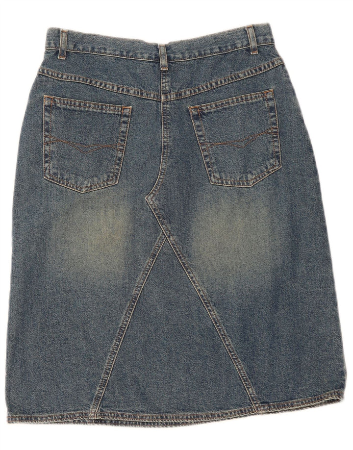 Marks & Spencer Dame denimnederdel UK 14 Medium W30 Blue Cotton